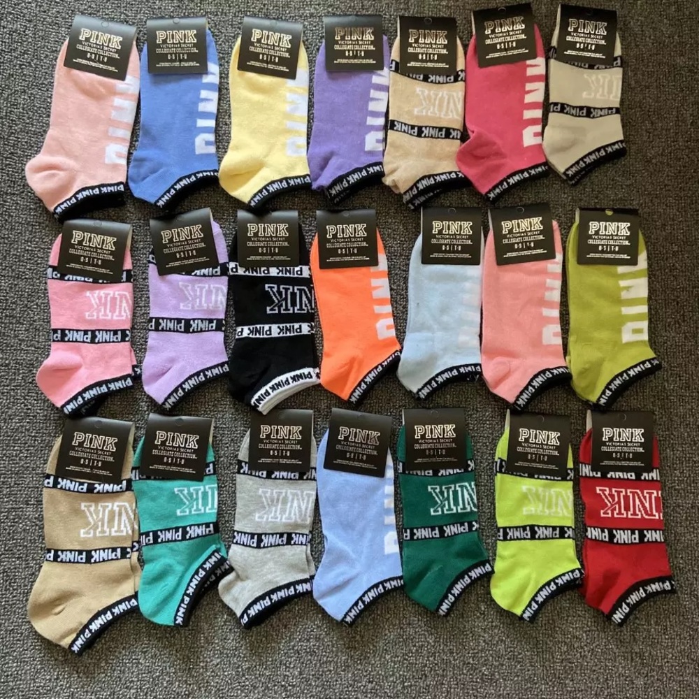 NWT 10 pairs vs pink socks no show socks